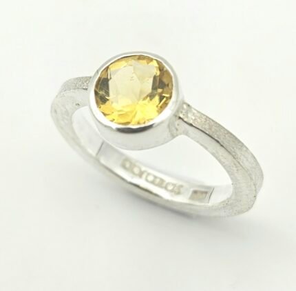 Anillo Ale con citrino talla brillante